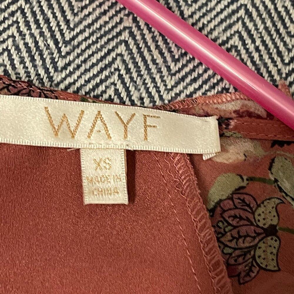 WAYF - Pink Floral Long Sleeve Midi Dress - Picture 5 of 9